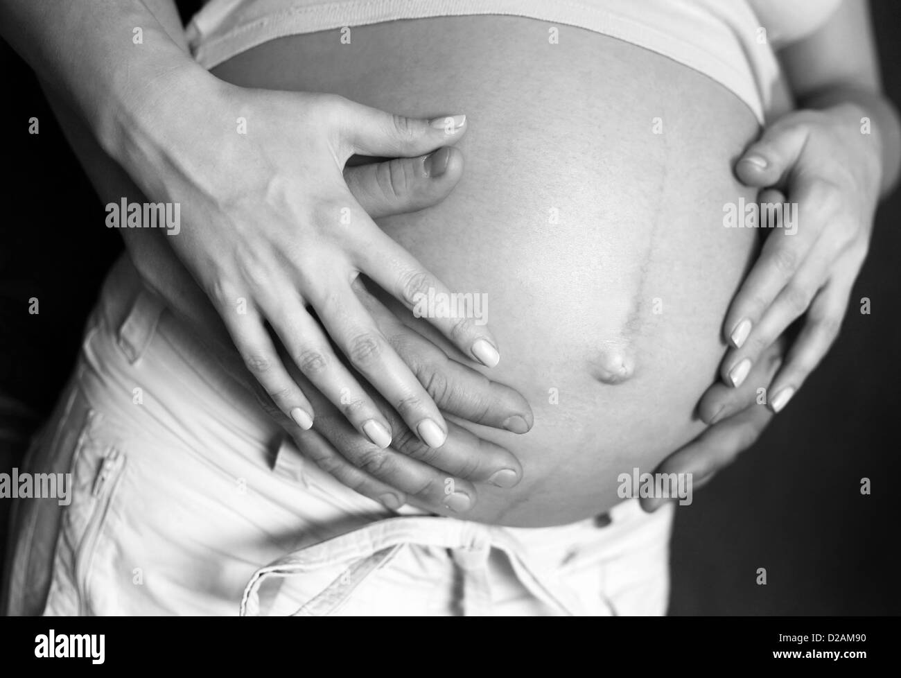 The pregnant woman on the ninth month. At once next day after shooting the remarkable boy was