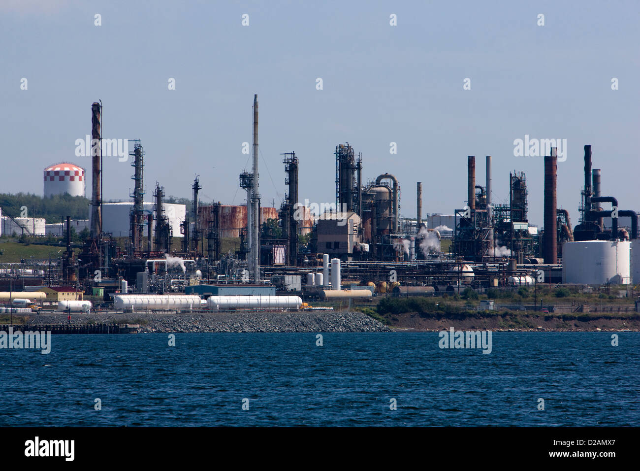 petro-chemical-works-and-oil-refinery-in-dartmouth-nova-scotia-stock