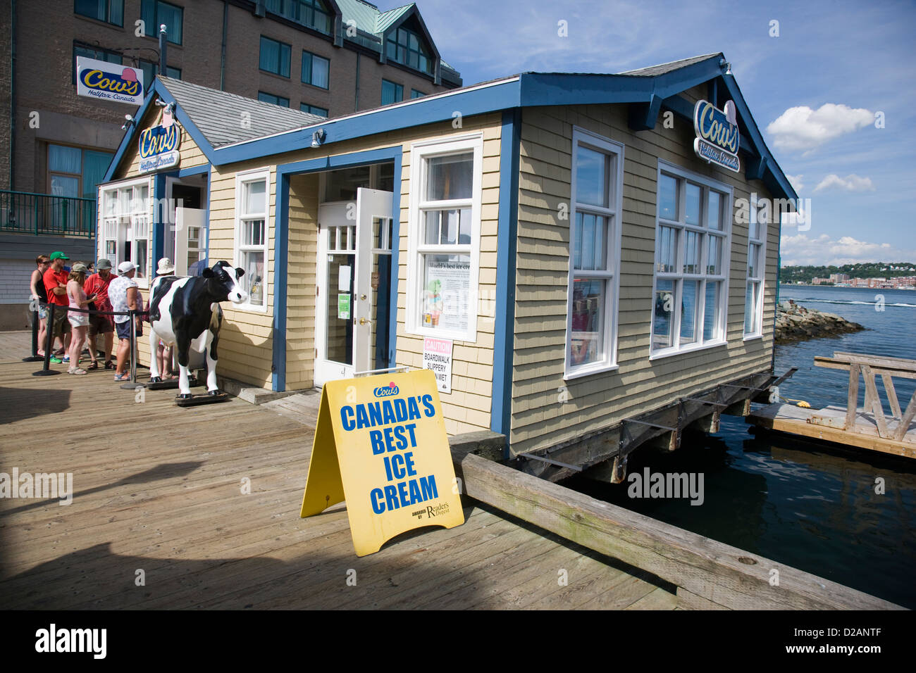Cow's ice cream shop in Halifax, Nova Scotia, claiming to be Canada's
