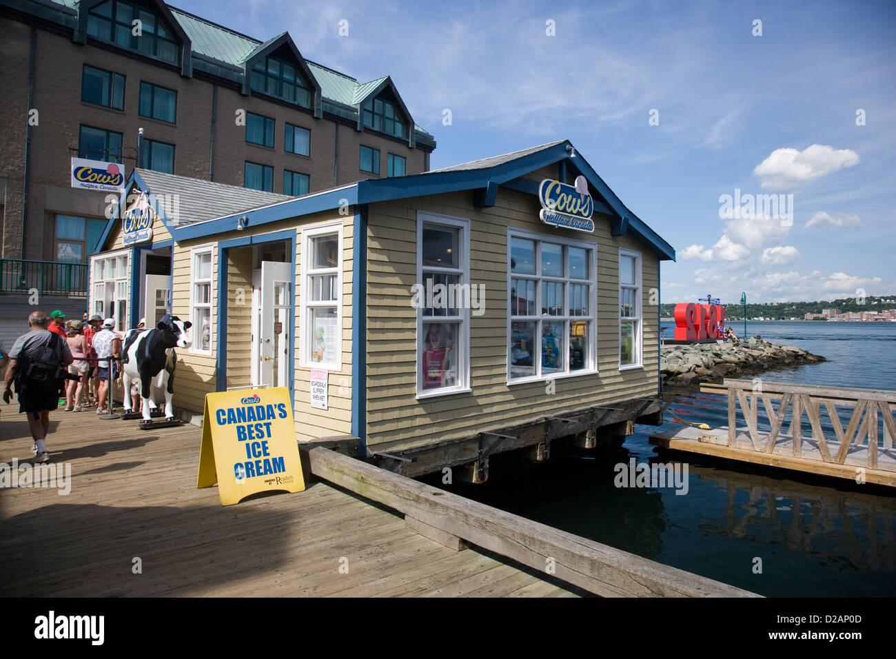 Cow's ice cream shop in Halifax, Nova Scotia, claiming to be Canada's