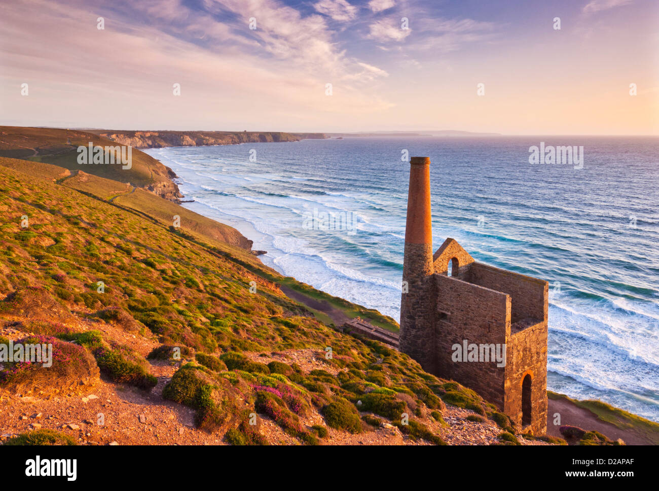 Wheal Coates cornish tin mine near St Agnes North Cornwall coast England GB UK Europe Stock Photo