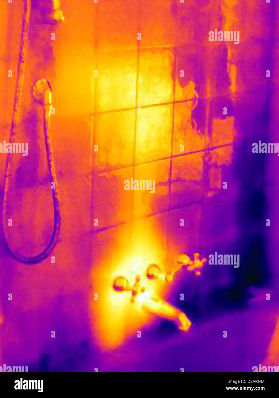 thermal-image-of-shower-faucet-stock-photo-alamy