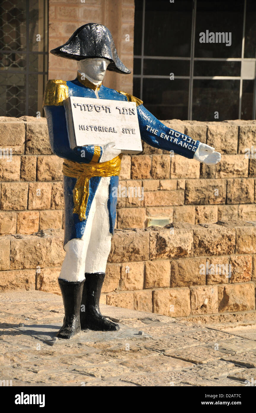 Statue of Napoleon in Jaffa. Israel. Stock Photo