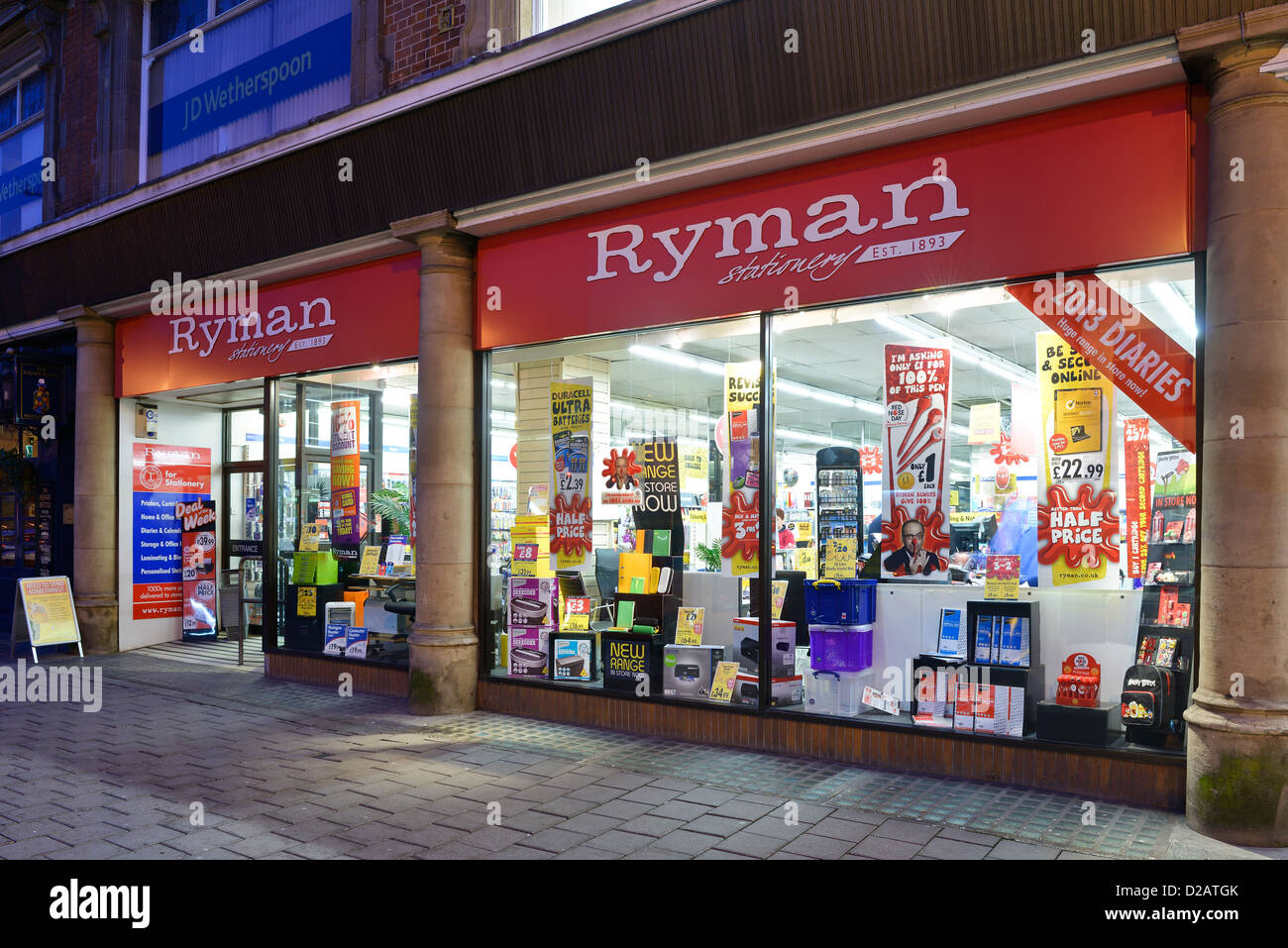 Ryman shop window Stock Photo