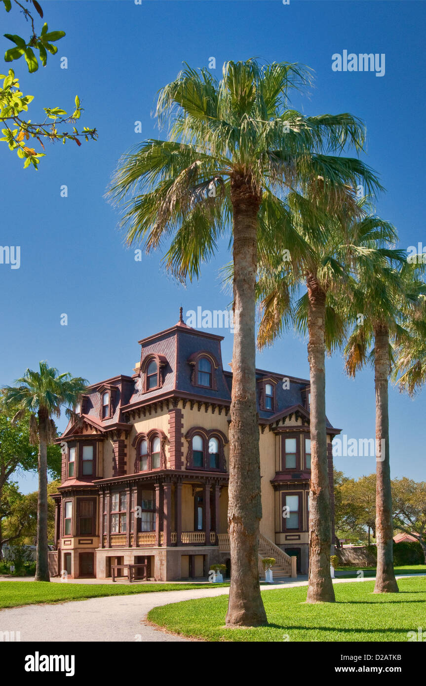 Fulton Mansion, French second empire style (1877), State Historic Site, Gulf Coast, Rockport, Texas, USA Stock Photo