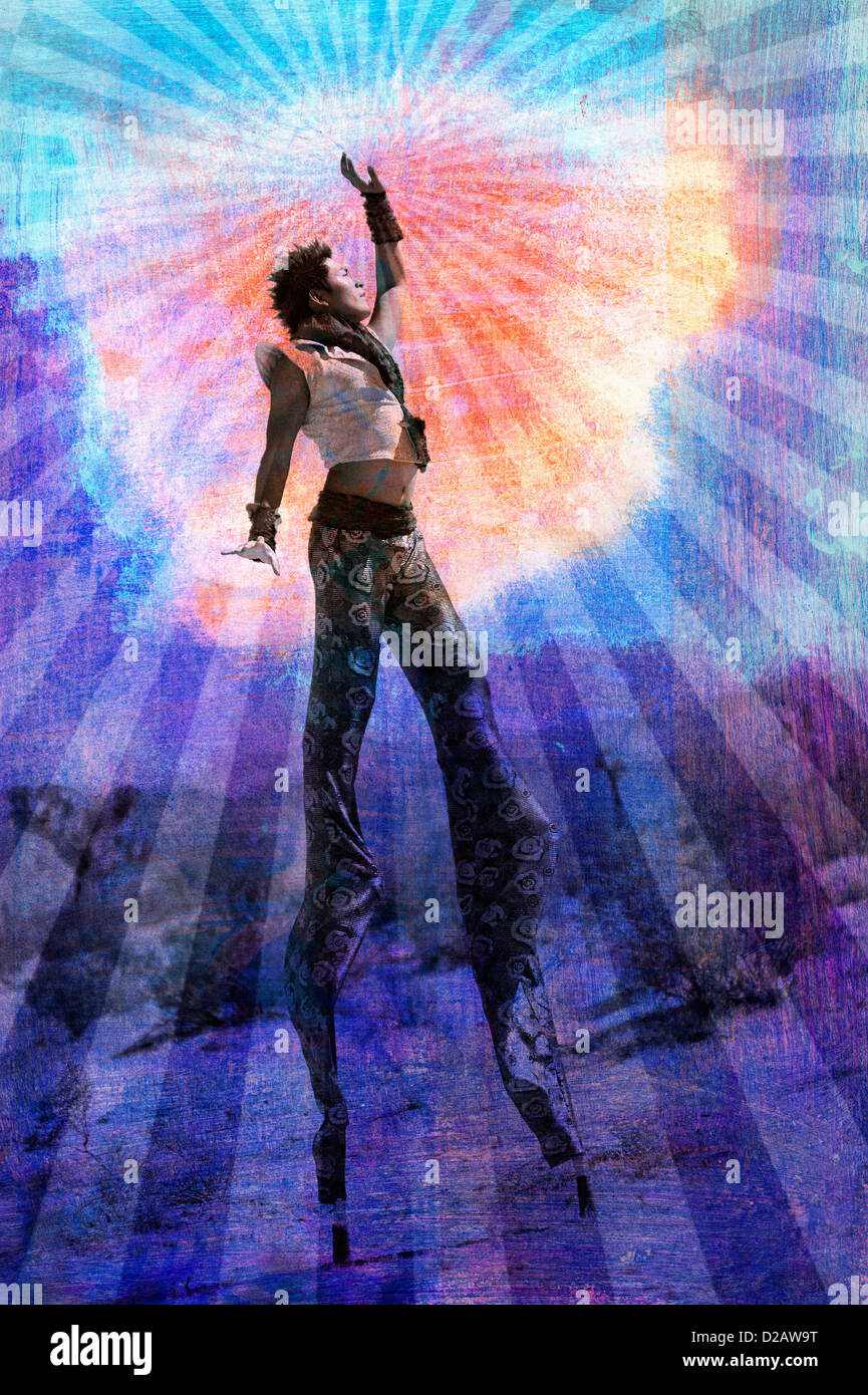 Stilts circus hires stock photography and images Alamy