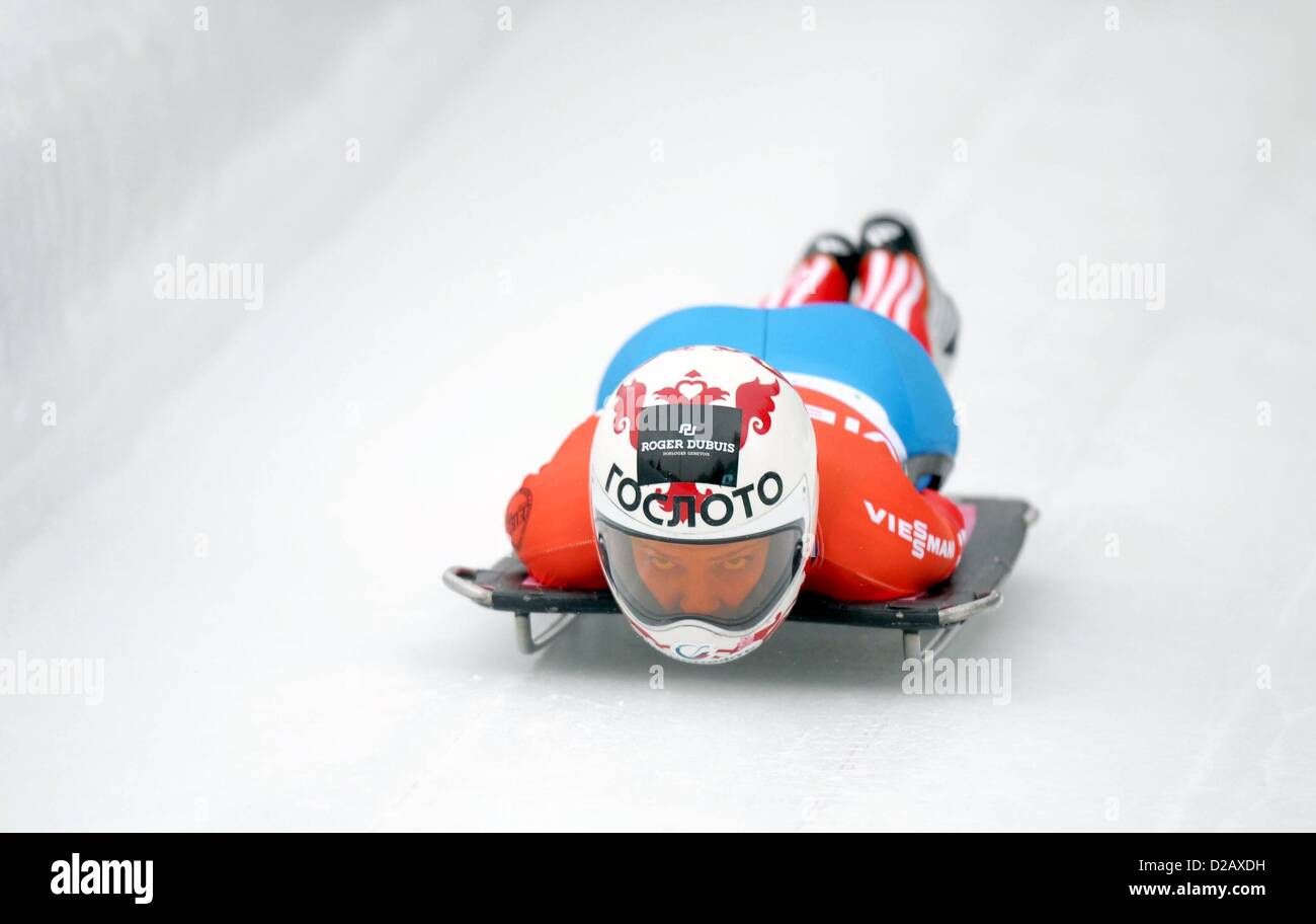 18.01.2013. Innsbruck, Austria. Skeleton FIBT World Cup and European ...