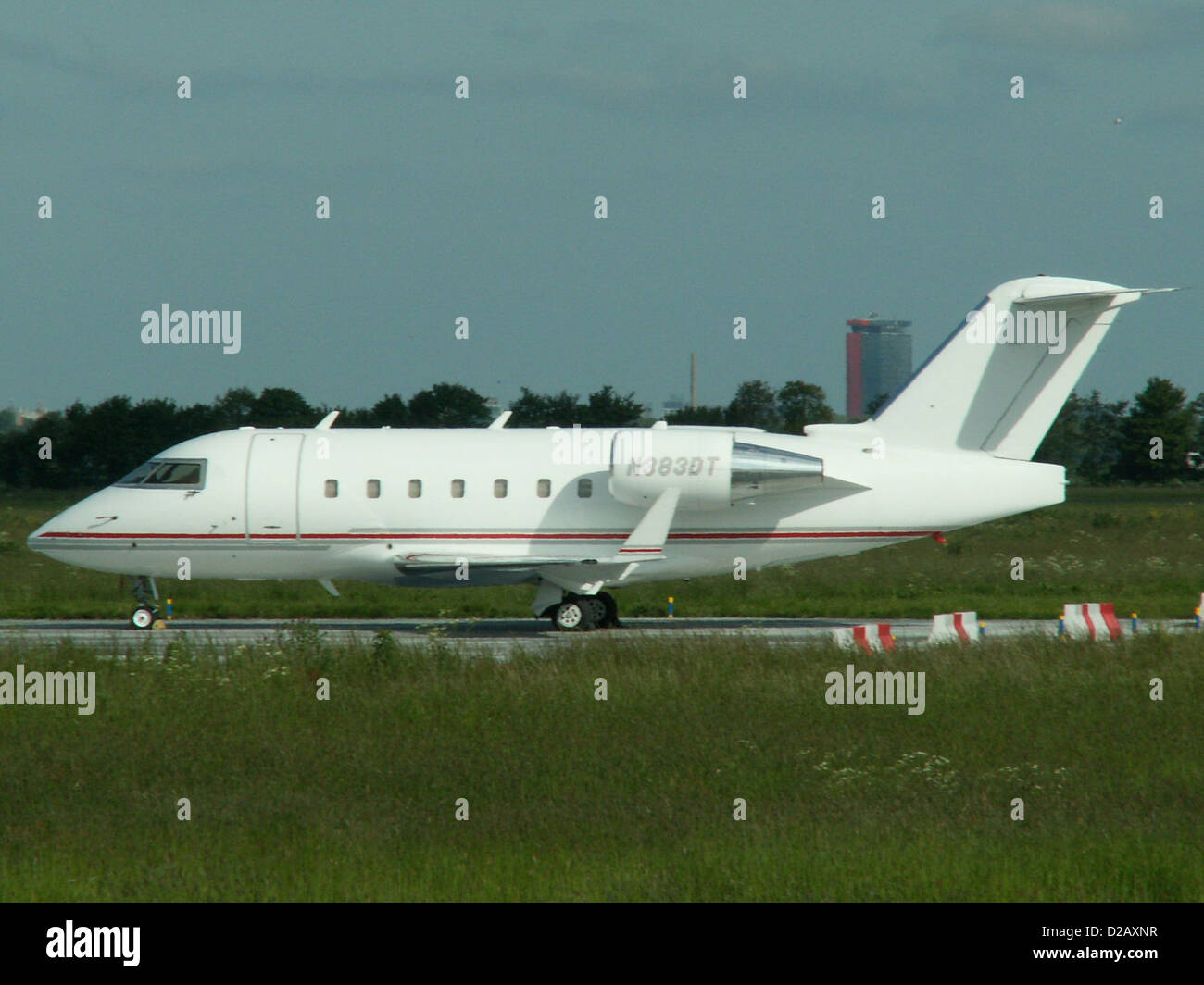 Canadair Challenger 601-3A. N383DT Stock Photo