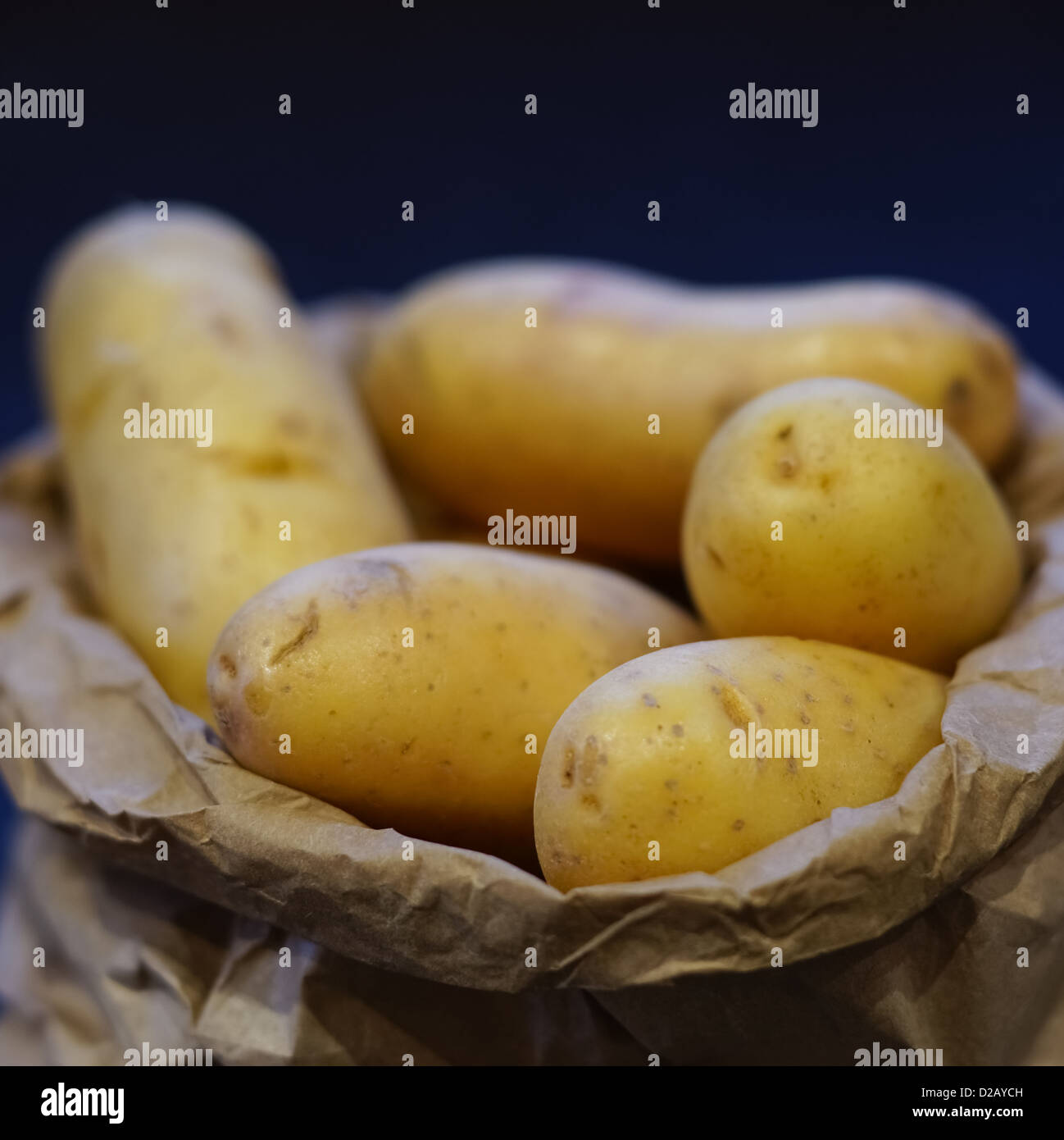 New Potatoes In A Paper Bag Stock Photo Alamy