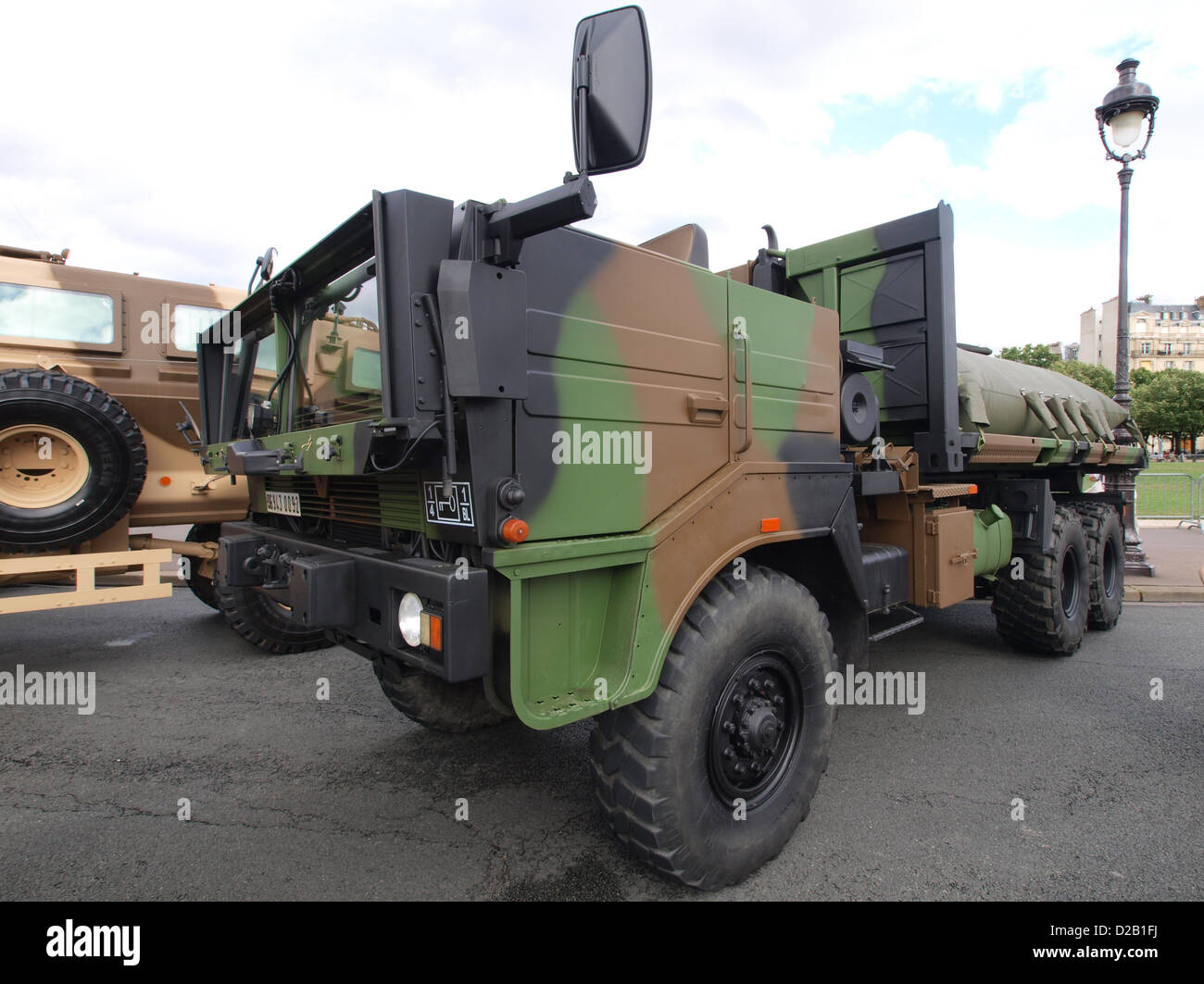 Renault TRM 10 000  truck military parade Champs Elysees Stock Photo