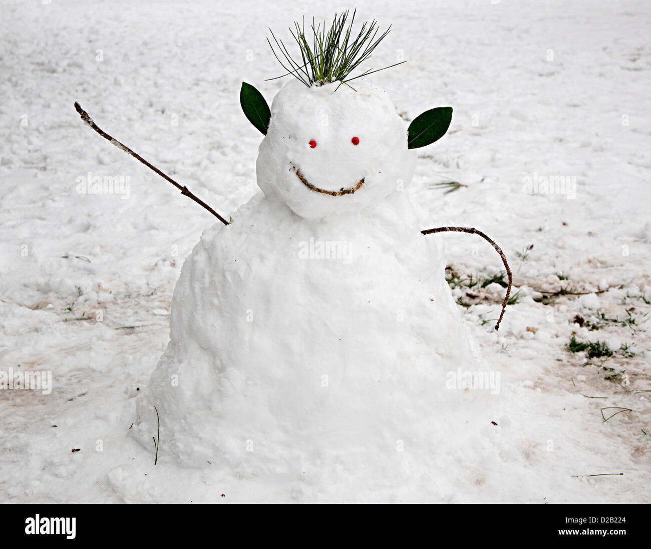 Fungus the bogeyman snowman, UK Stock Photo