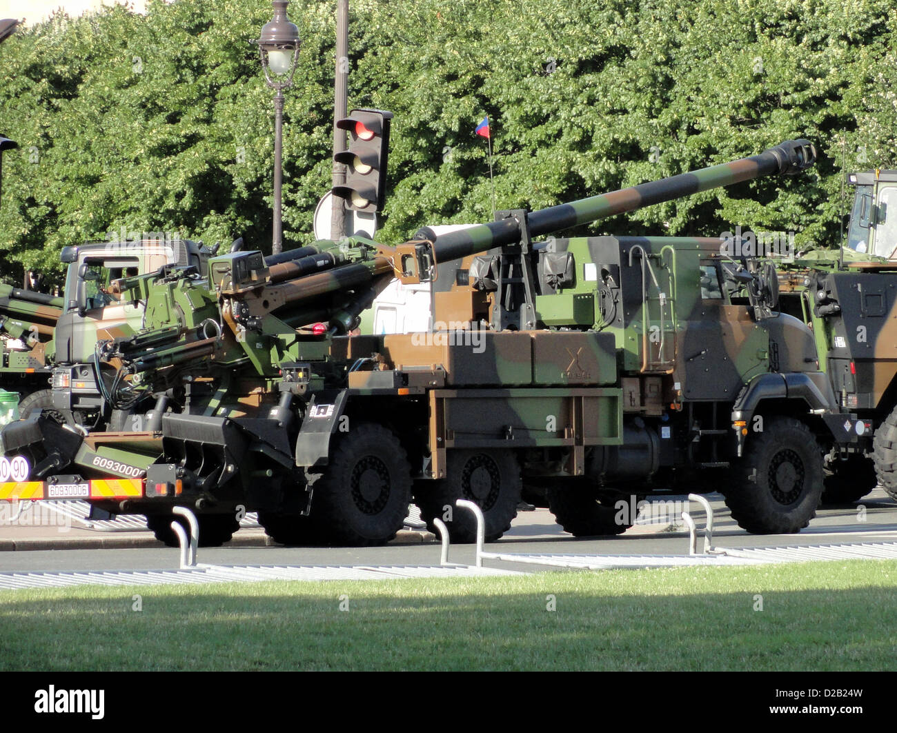 CAESAR military parade Champs Elysees Stock Photo