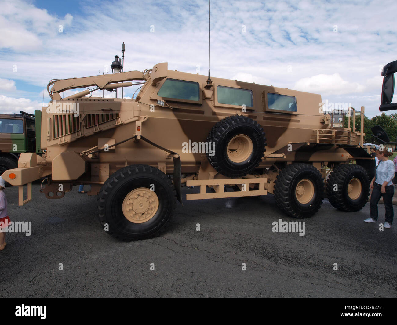 Buffalo MRAP ( Mine Resistant Ambush Protected Vehicle )  military parade Champs Elysees Stock Photo