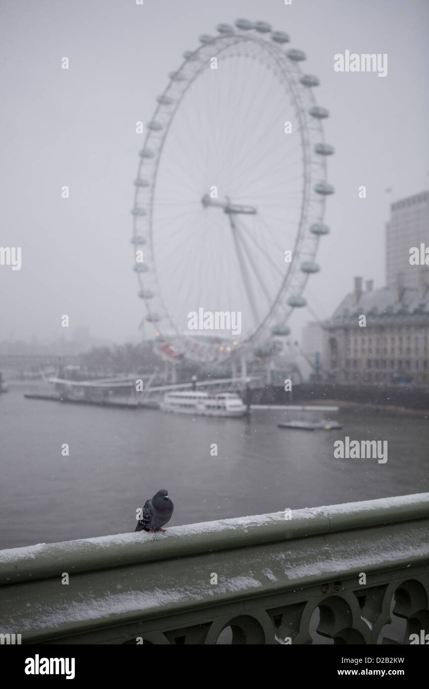 Snow in London, England Stock Photo Alamy