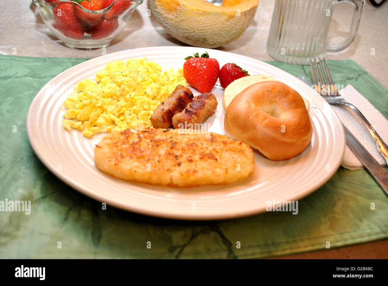 Healthy and Delicious Breakfast Stock Photo