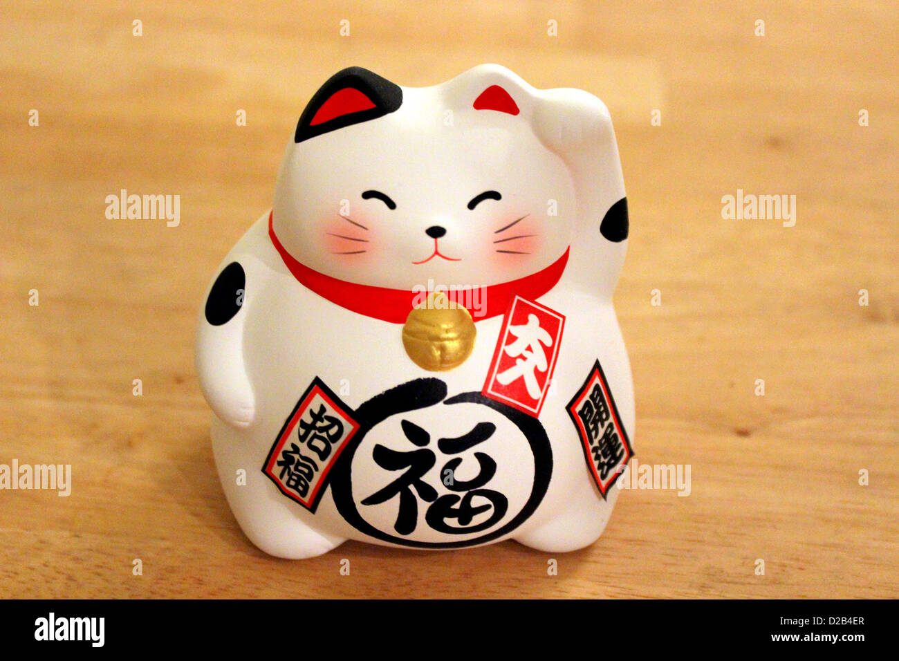 Maneki Neko-Japanese lucky cat Stock Photo