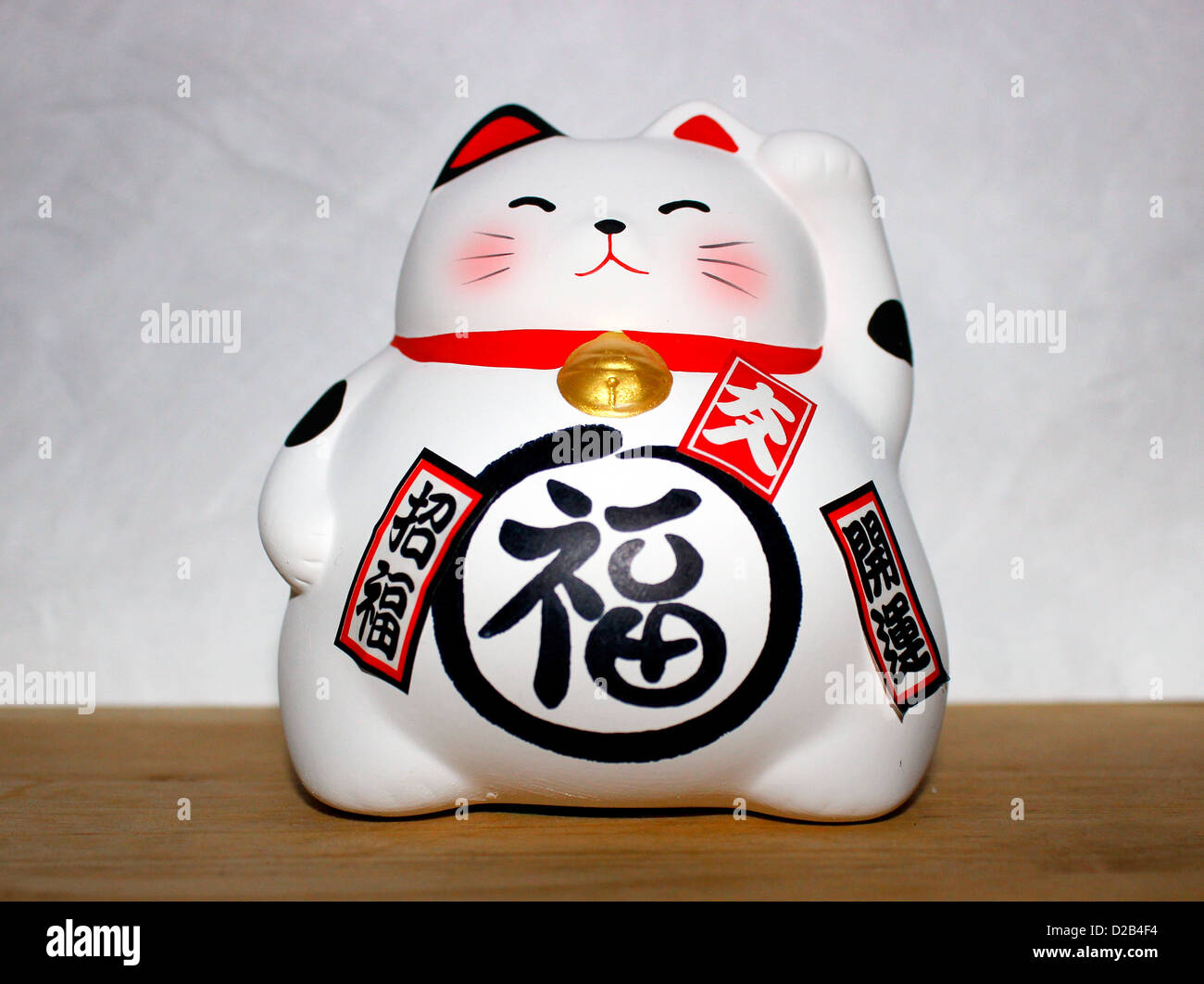 Maneki Neko-Japanese lucky cat Stock Photo