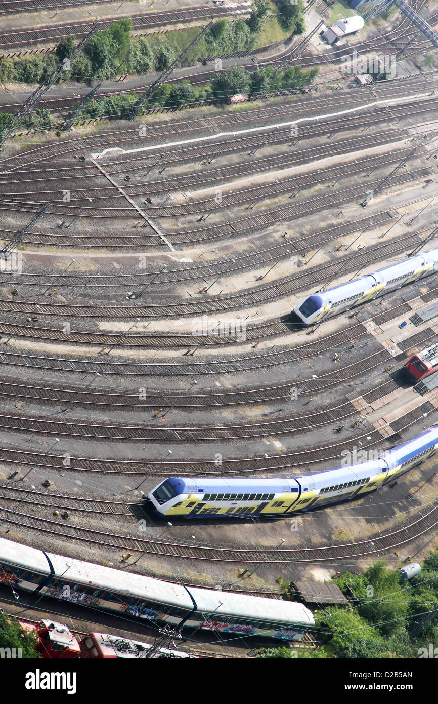 Railroad Tracks in Hamburg, Germany, Europe Stock Photo Alamy