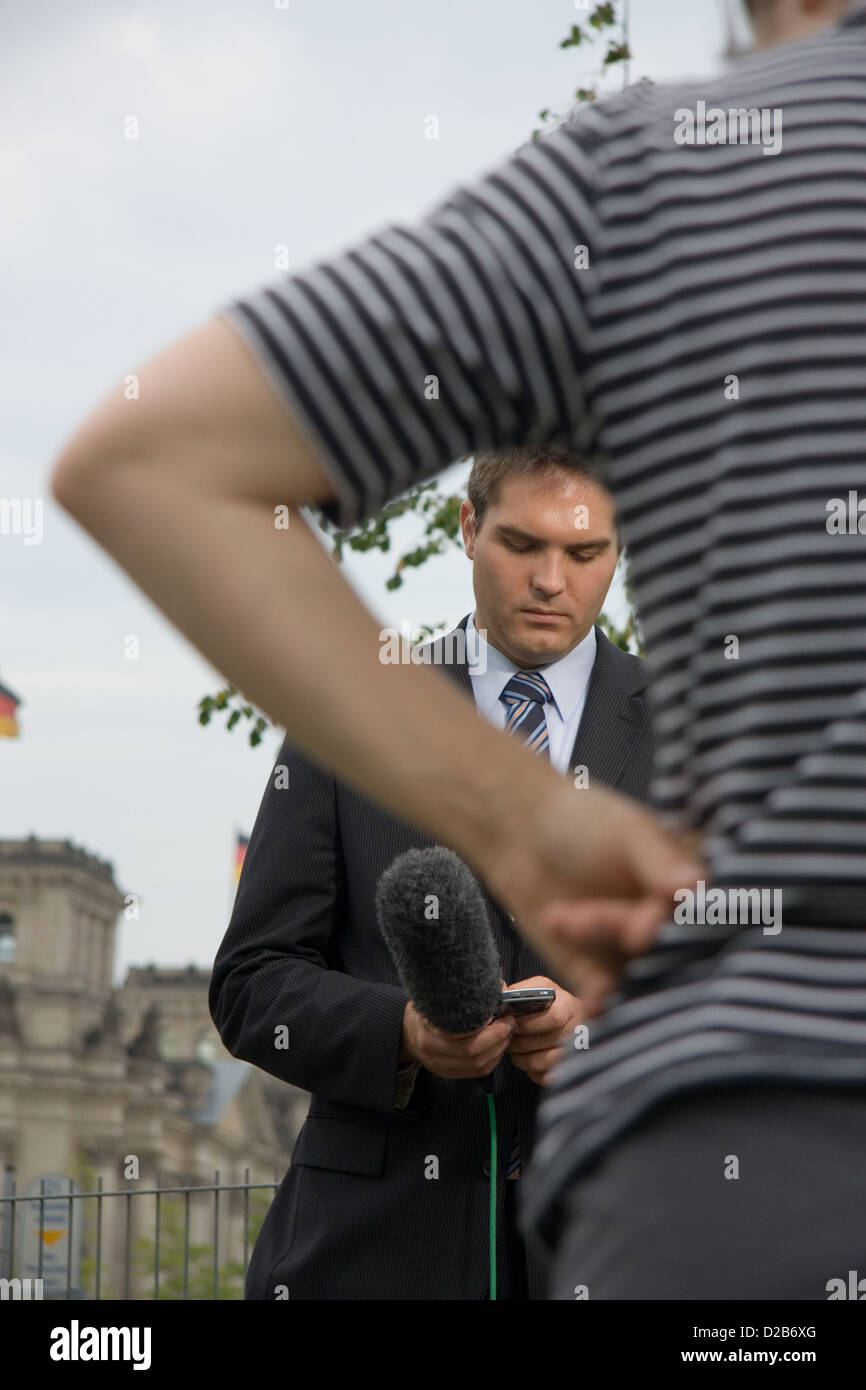 Berlin, Germany, CNN journalist Frederik Pleitgen Stock Photo