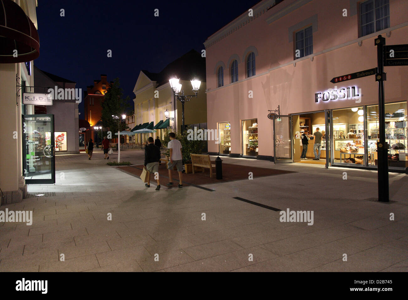 Wustermark, Germany, visitors B5 Designer Outlet Center Stock Photo - Alamy