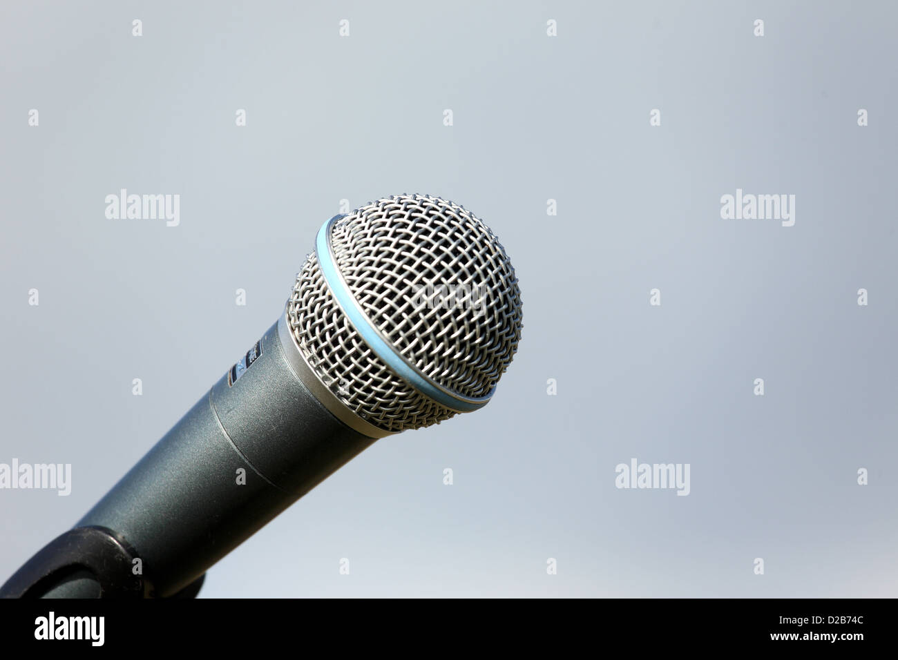 Seeburg, Germany, a microphone Stock Photo Alamy
