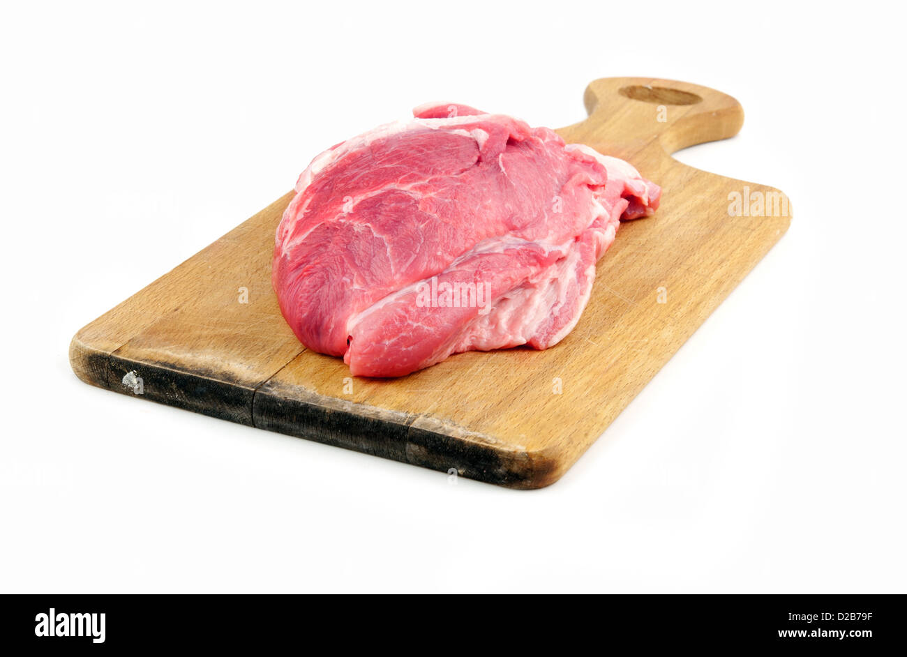 pork chop, isolated on white Stock Photo