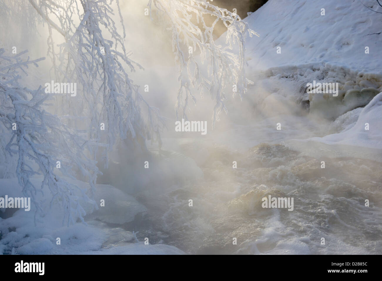 Freezing January in Hollola Finland Stock Photo - Alamy