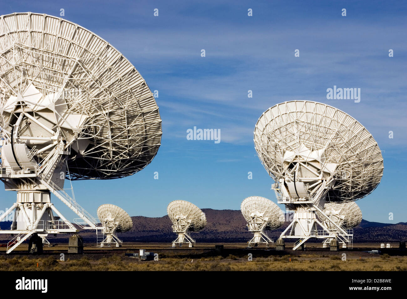 Very Large Array National Radio Astronomy Observatory, New Mexico Stock Photo