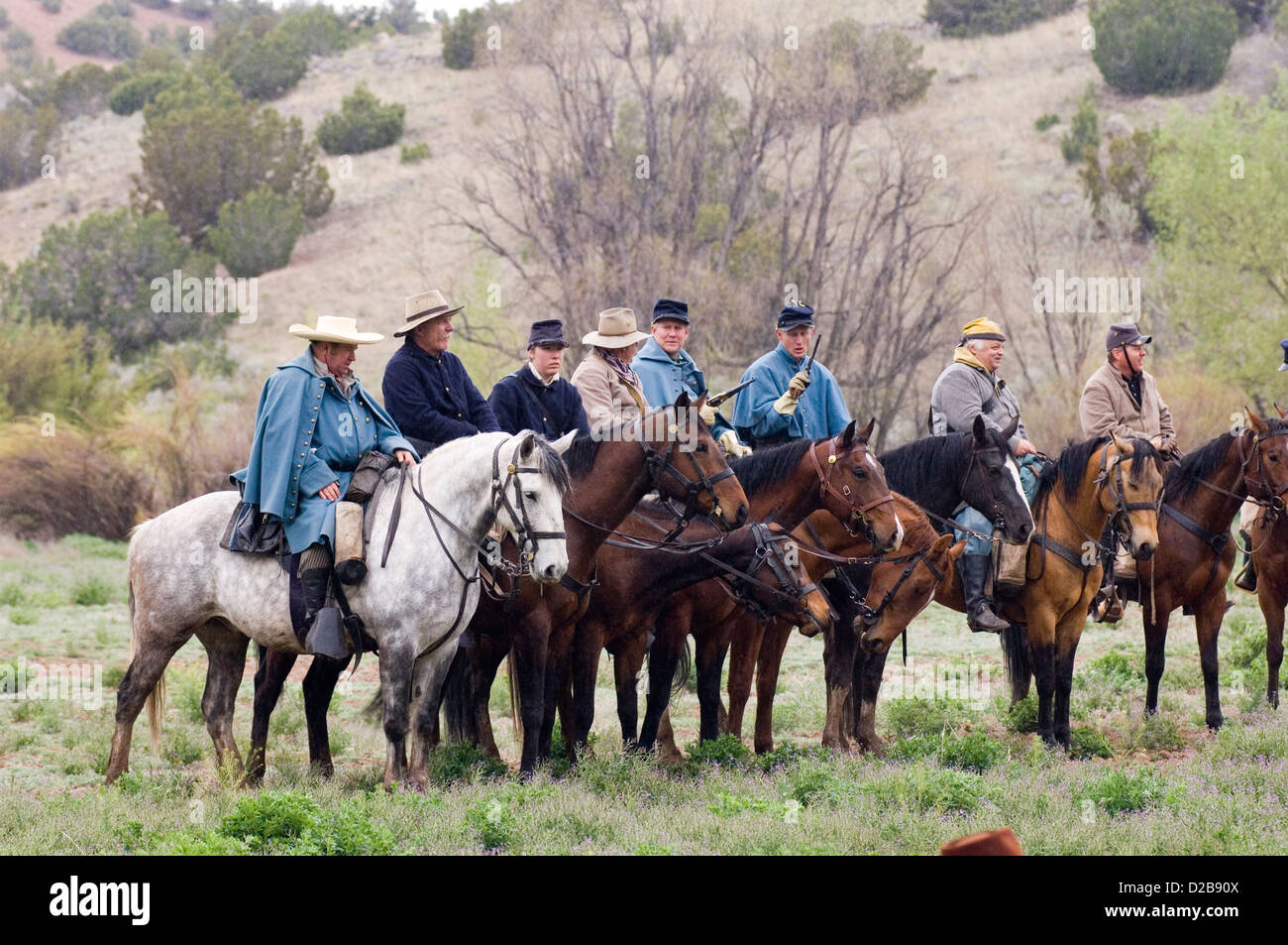 Civil War Reenactment Battles Of Glorieta Pass And Apache Canyon In New