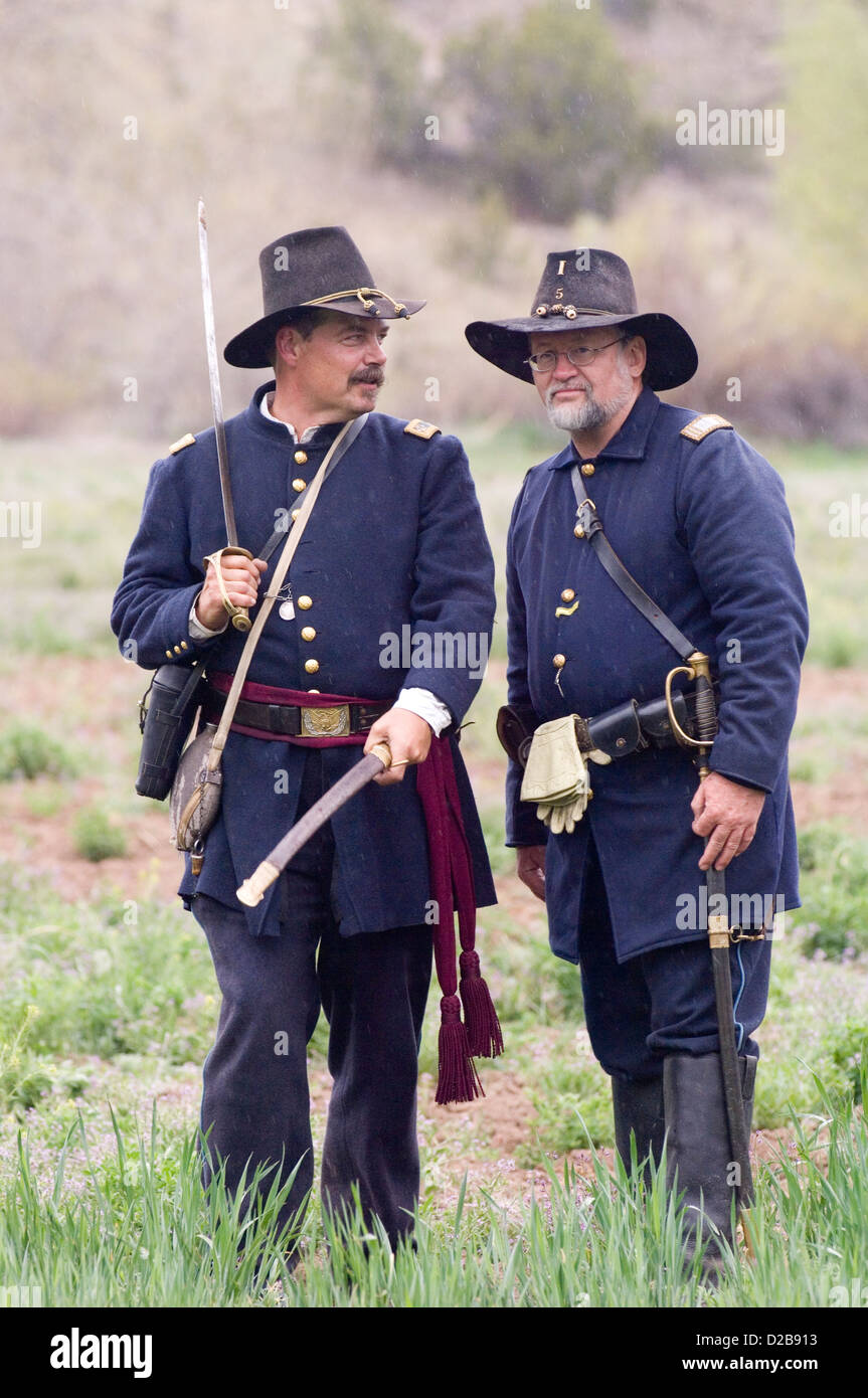 Civil War Reenactment Battles Of Glorieta Pass And Apache Canyon In New
