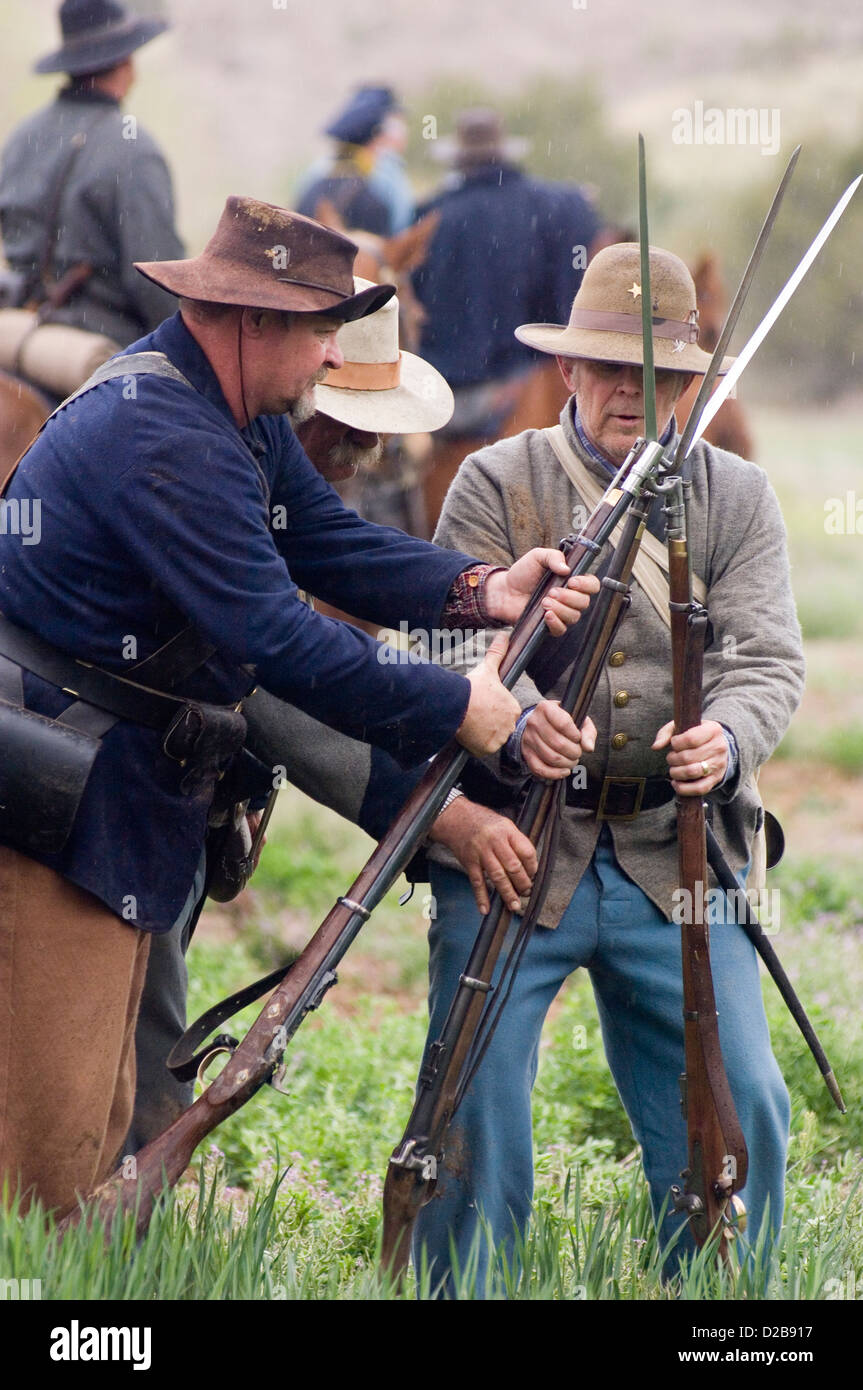 Civil War Reenactment Battles Of Glorieta Pass And Apache Canyon In New