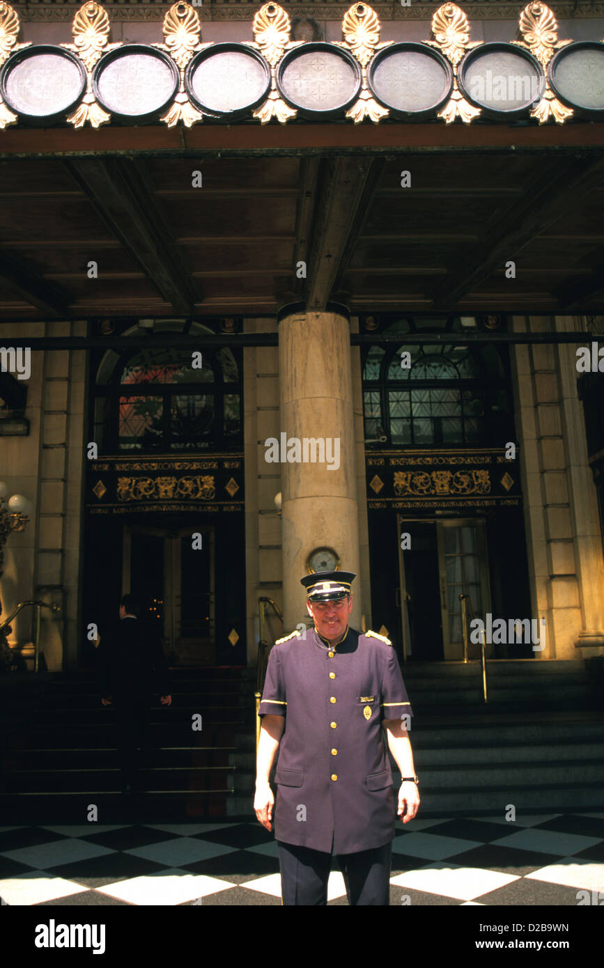 Portrait Of A Doorman Stock Photo Alamy