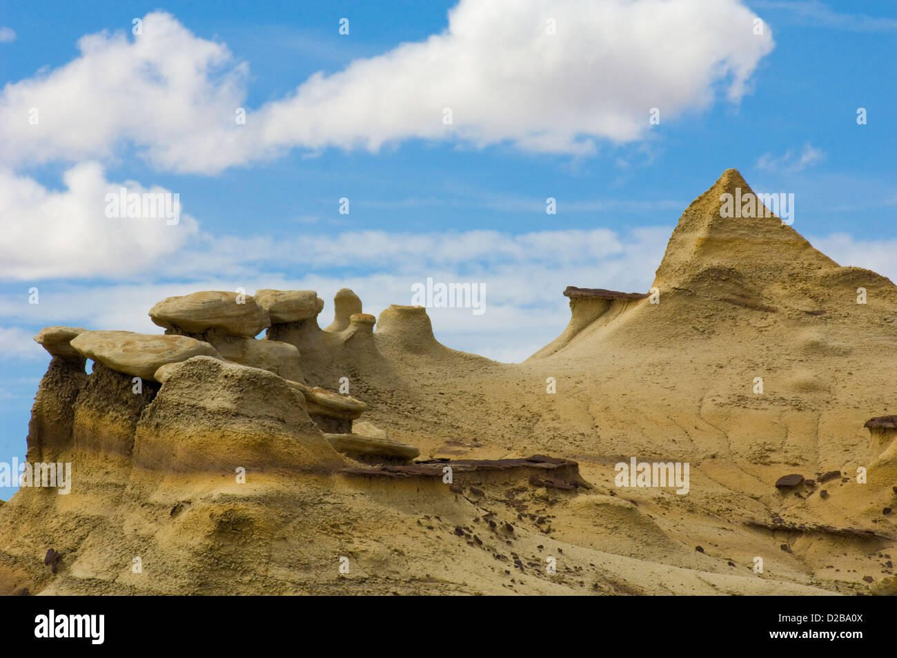 Bisti/De-Na-Zin Wilderness, Northwest New Mexico Stock Photo