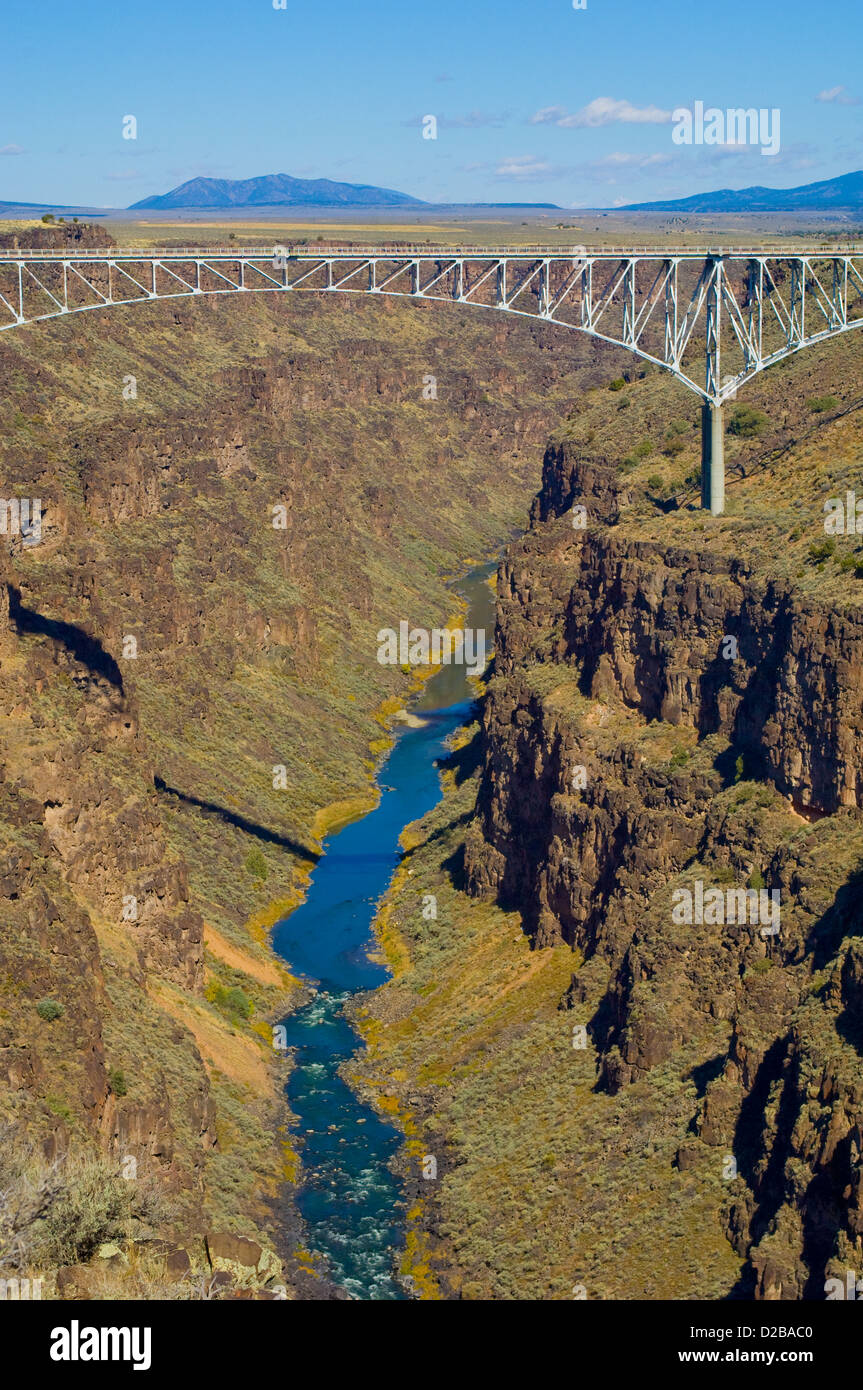 Rio Grande Gorge Bridge North Of Taos, New Mexico. Stock Photo