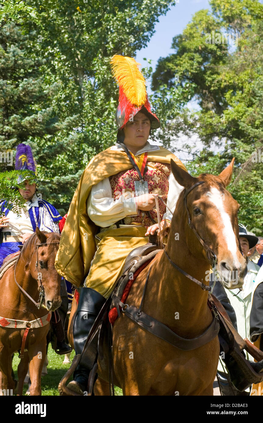 Fiesta De Santa Fe New Mexico Celebration Started In 1712 Celebrate Peaceful Retaking City Pueblo People In 1692 Entrada De Don Stock Photo