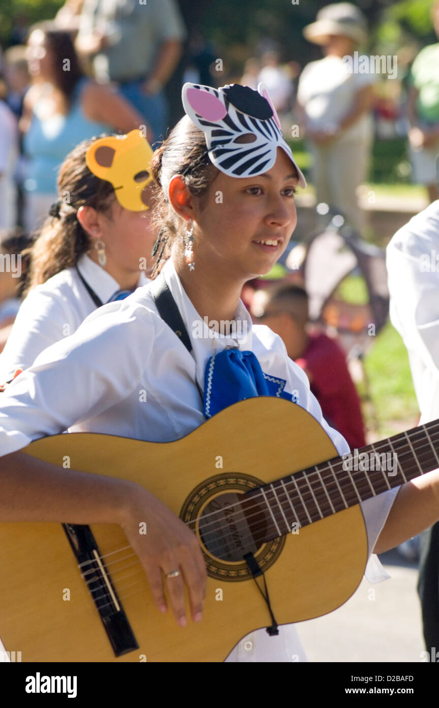 Fiesta De Santa Fe New Mexico Celebration Started In 1712 Celebrate Peaceful Retaking City Pueblo People In 1692 Desfile De Los Stock Photo