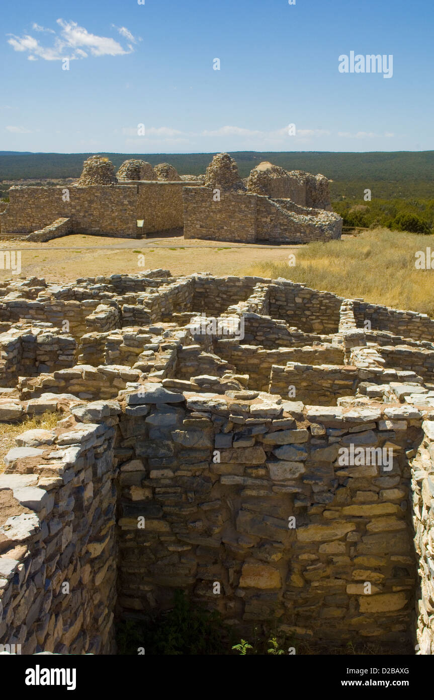 Salinas Pueblo Missions National Monument New Mexico Gran Quivira Ruins Pueblos Salinas Valley Once Thriving Pueblo Community Stock Photo