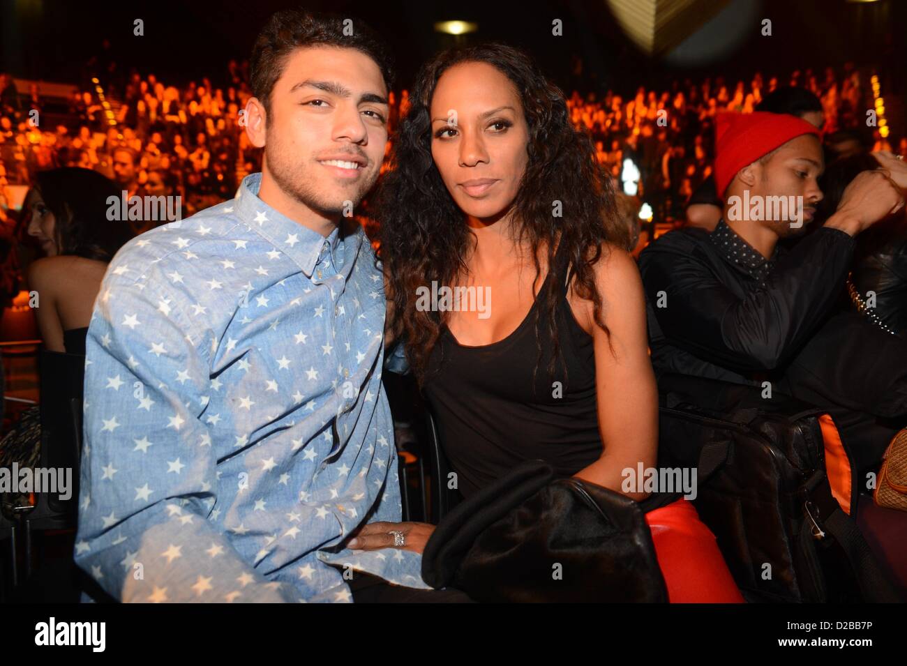 Barbara Becker, son Noah on his 19th birthday attend Michael Michalsky