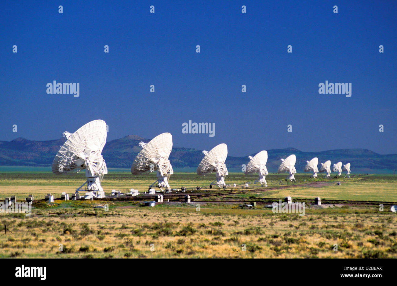 New Mexico. Socorro. National Radio Obsertavory. Very Large Array (Vla) Radio Telescopes Stock Photo