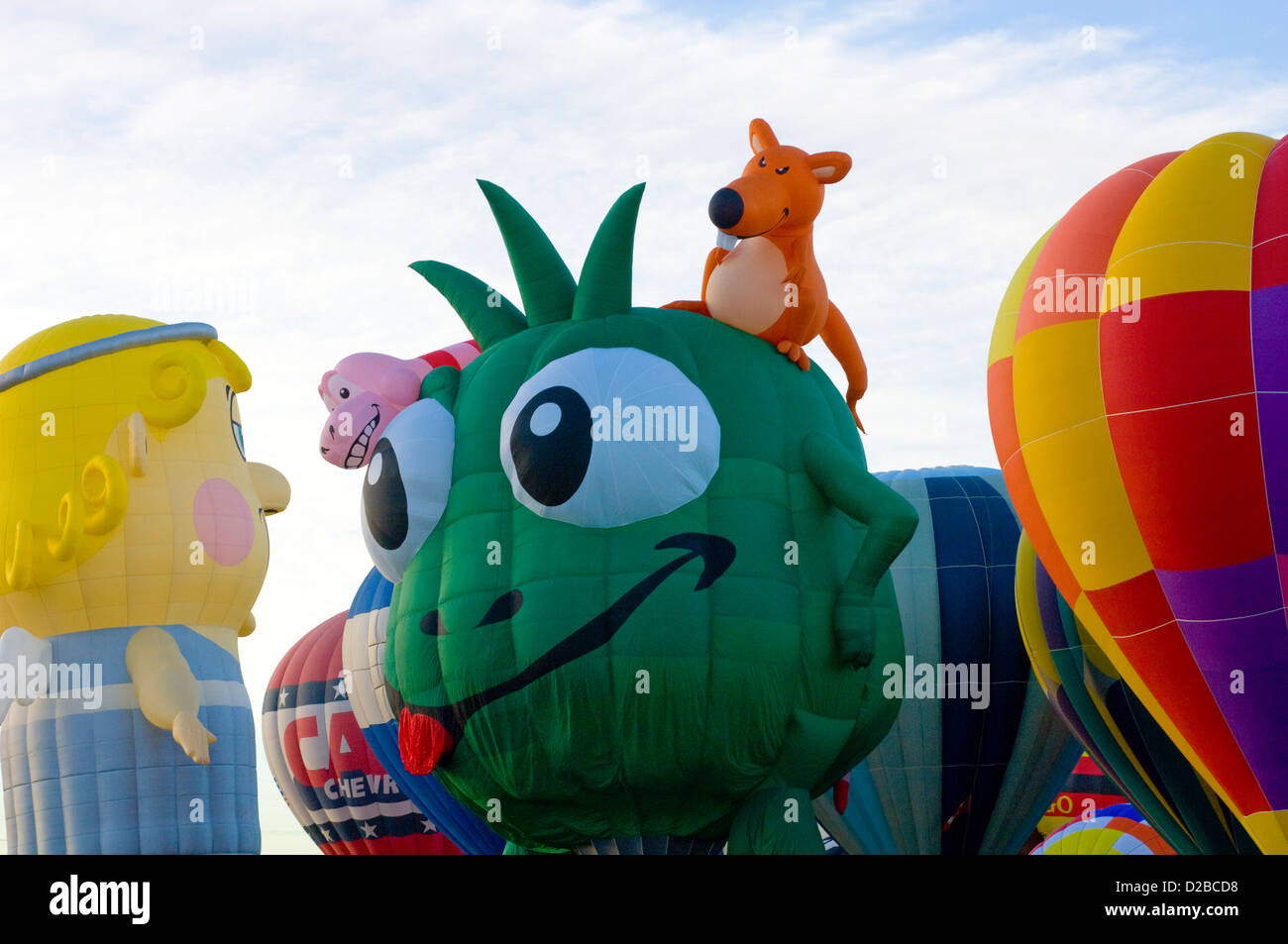Annual Albuquerque International Hot Air Balloon Fiesta. Albuquerque, New Mexico Stock Photo