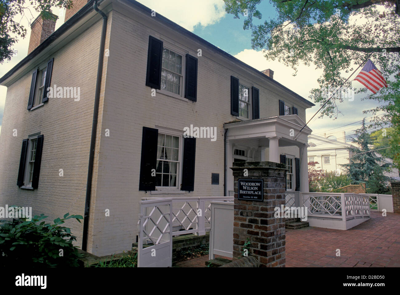 Virginia, Staunton. Woodrow Wilson'S Birthplace. Stock Photo