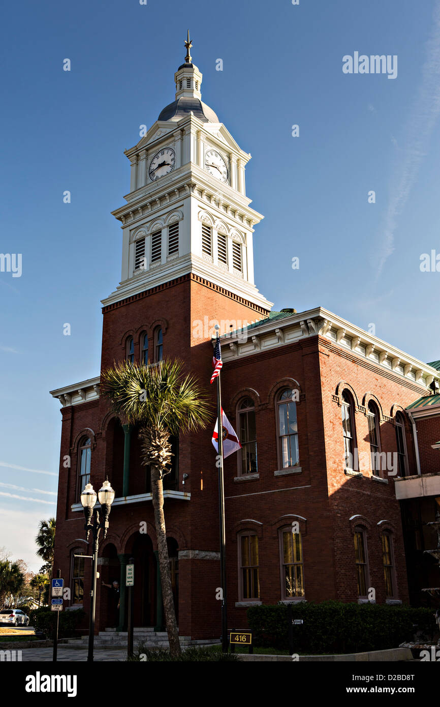 Historic Downtown Fernandina Beach High Resolution Stock Photography