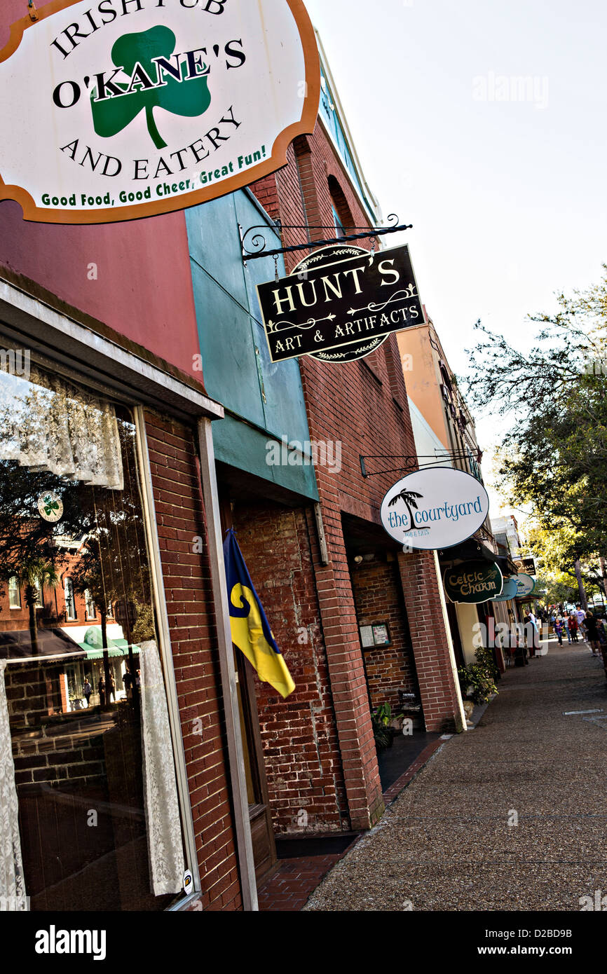 Downtown fernandina beach florida hires stock photography and images