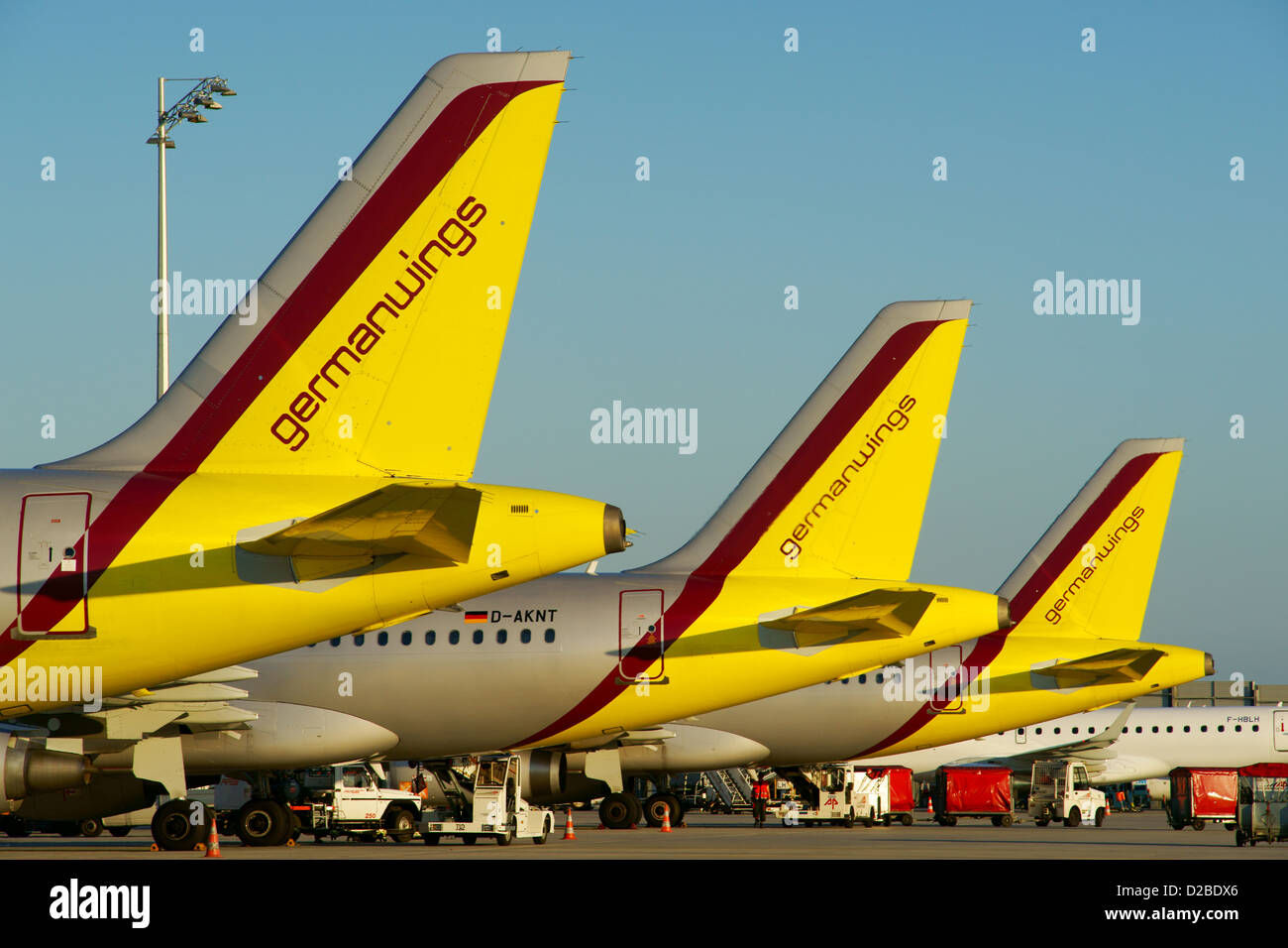 German Wings, Line up, Aircraft, Airplane Stock Photo
