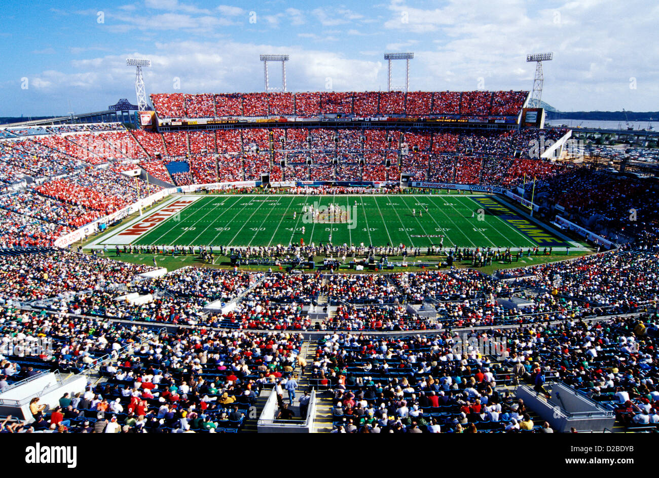 Crowd At Football Stadium Stock Photo Alamy