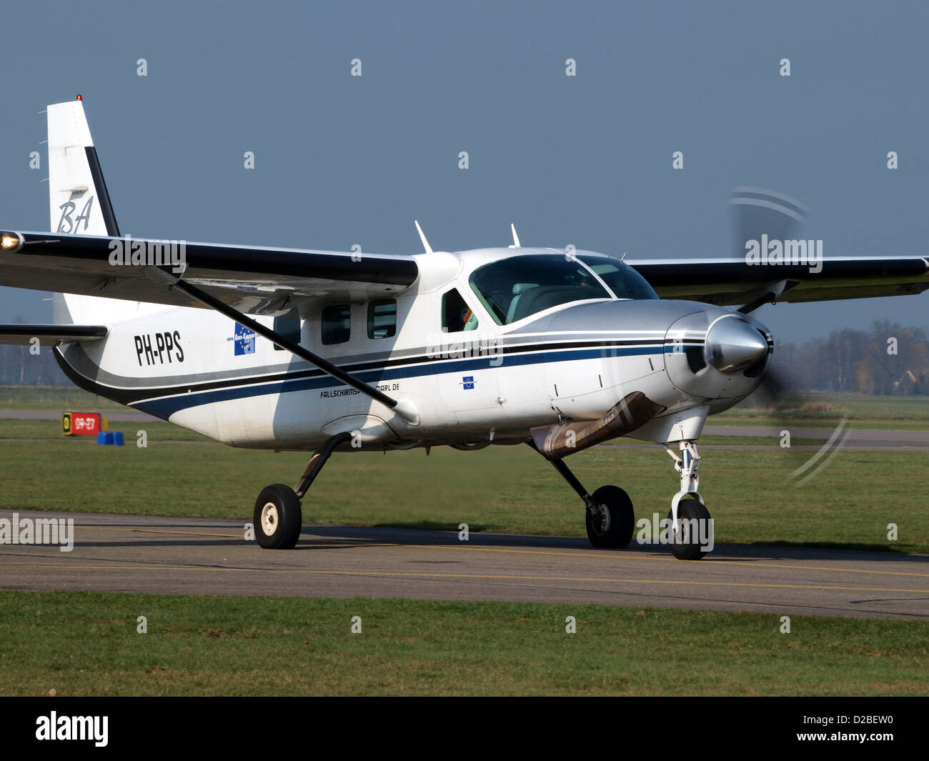 Cessna 208B Grand Caravan PH-PPS take off at Teuge Stock Photo