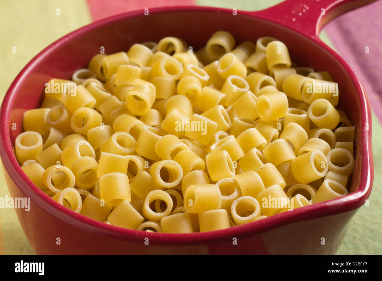 Ditalini - A dry pasta shape Stock Photo