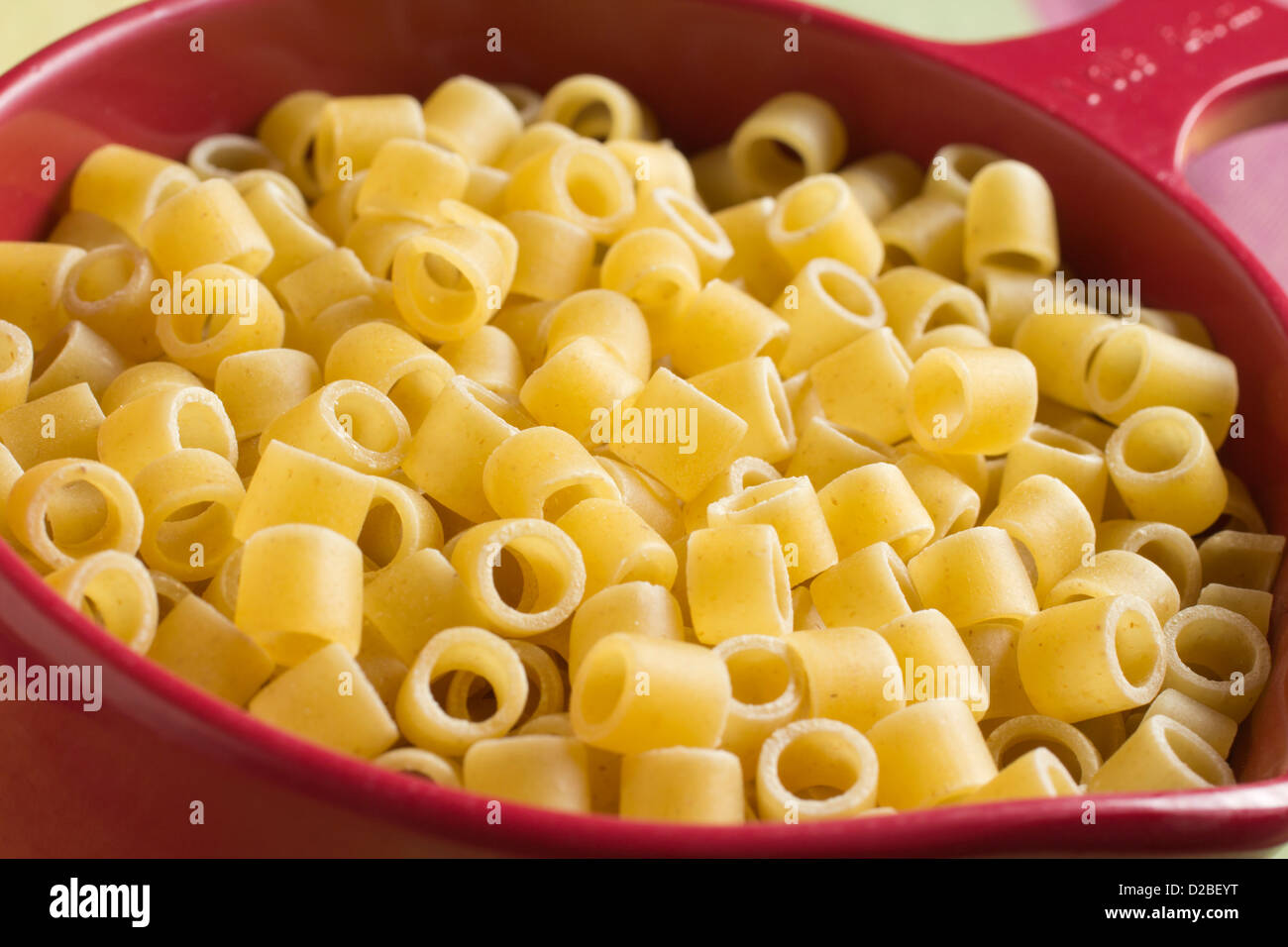 Ditalini - A dry pasta shape Stock Photo