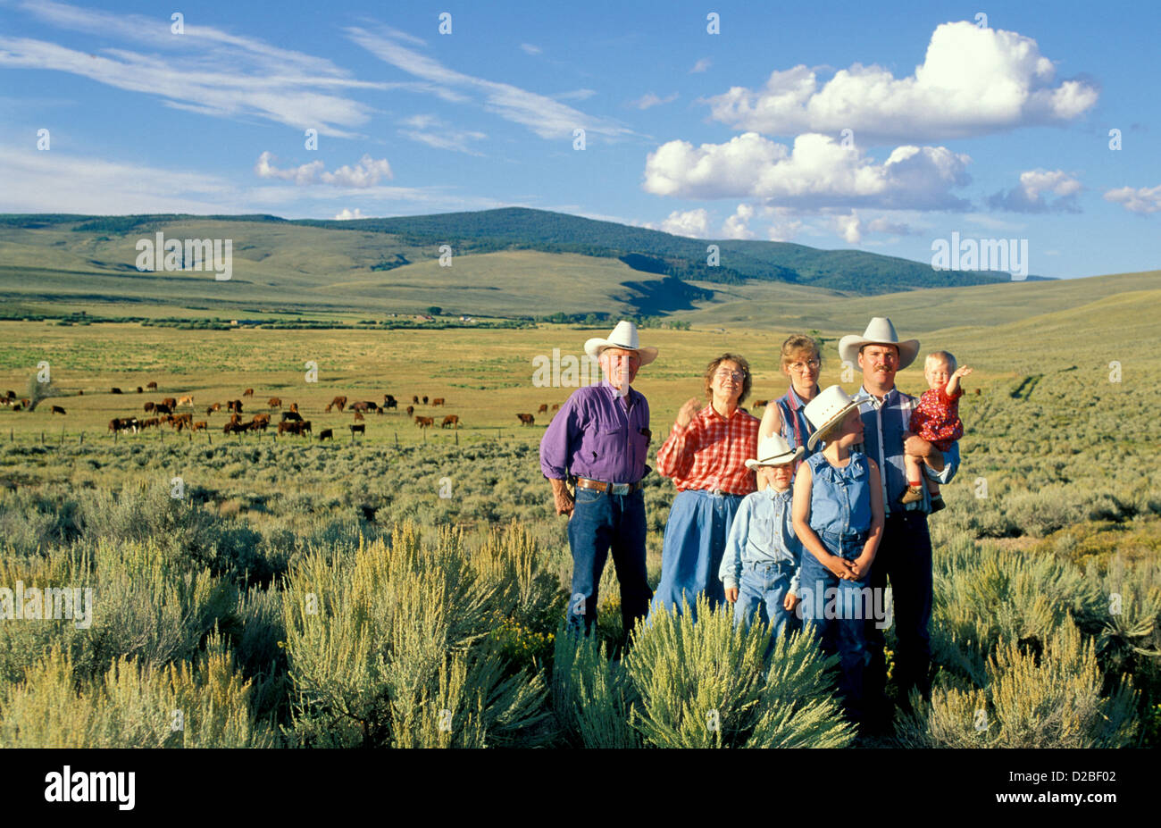 Someone Ranching Ranching family together open grassland people family portraits ...