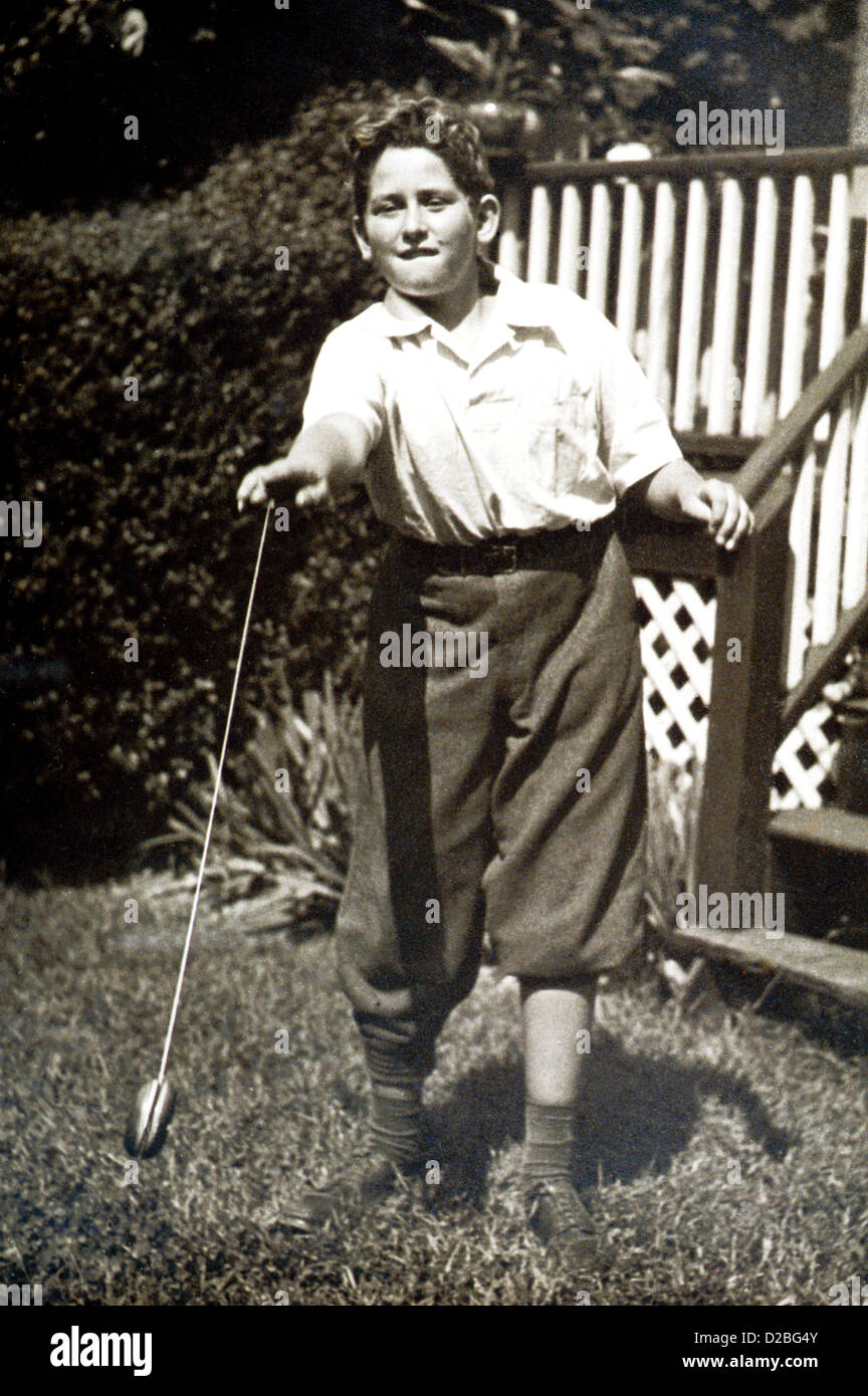 Young Boy With YoYo. 1940’S Stock Photo Alamy